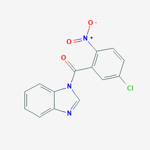 molecular formula C14H8ClN3O3 B330369 1-(5-chloro-2-nitrobenzoyl)-1H-benzimidazole 