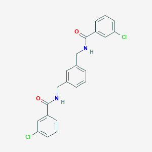 3-chloro-N-(3-{[(3-chlorobenzoyl)amino]methyl}benzyl)benzamide