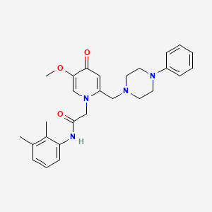 N-(2,3-dimethylphenyl)-2-(5-methoxy-4-oxo-2-((4-phenylpiperazin-1-yl)methyl)pyridin-1(4H)-yl)acetamide