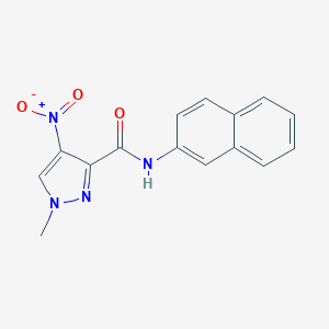 1-methyl-N-(naphthalen-2-yl)-4-nitro-1H-pyrazole-3-carboxamide