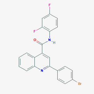 2-(4-bromophenyl)-N-(2,4-difluorophenyl)quinoline-4-carboxamide