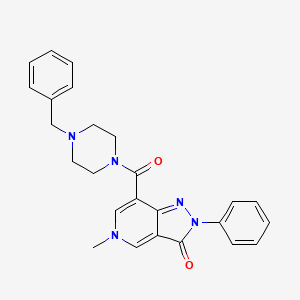 7-(4-benzylpiperazine-1-carbonyl)-5-methyl-2-phenyl-2H-pyrazolo[4,3-c]pyridin-3(5H)-one