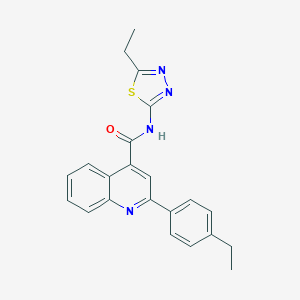 2-(4-ethylphenyl)-N-(5-ethyl-1,3,4-thiadiazol-2-yl)quinoline-4-carboxamide