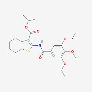 Isopropyl 2-[(3,4,5-triethoxybenzoyl)amino]-4,5,6,7-tetrahydro-1-benzothiophene-3-carboxylate