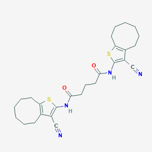 N,N'-bis(3-cyano-4,5,6,7,8,9-hexahydrocycloocta[b]thiophen-2-yl)pentanediamide