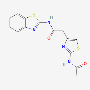 2-(2-acetamidothiazol-4-yl)-N-(benzo[d]thiazol-2-yl)acetamide