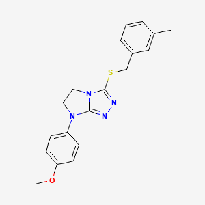7-(4-methoxyphenyl)-3-((3-methylbenzyl)thio)-6,7-dihydro-5H-imidazo[2,1-c][1,2,4]triazole