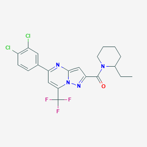 5-(3,4-Dichlorophenyl)-2-[(2-ethyl-1-piperidinyl)carbonyl]-7-(trifluoromethyl)pyrazolo[1,5-a]pyrimidine