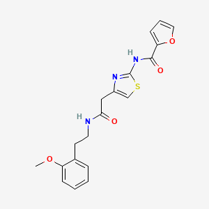 molecular formula C19H19N3O4S B3304109 N-(4-(2-((2-methoxyphenethyl)amino)-2-oxoethyl)thiazol-2-yl)furan-2-carboxamide CAS No. 921562-12-1