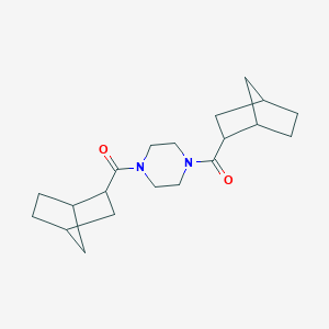 molecular formula C20H30N2O2 B330418 1,4-Bis(bicyclo[2.2.1]hept-2-ylcarbonyl)piperazine 