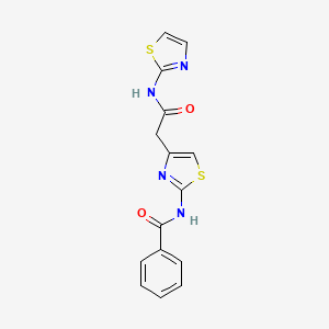 N-(4-(2-oxo-2-(thiazol-2-ylamino)ethyl)thiazol-2-yl)benzamide