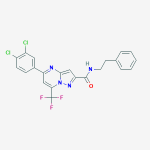 5-(3,4-dichlorophenyl)-N-(2-phenylethyl)-7-(trifluoromethyl)pyrazolo[1,5-a]pyrimidine-2-carboxamide