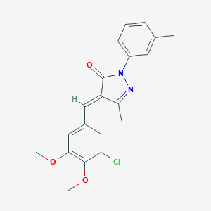 4-(3-chloro-4,5-dimethoxybenzylidene)-5-methyl-2-(3-methylphenyl)-2,4-dihydro-3H-pyrazol-3-one