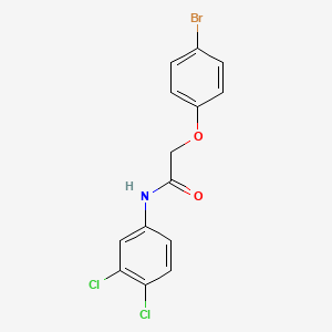 molecular formula C14H10BrCl2NO2 B3304285 2-(4-bromophenoxy)-N-(3,4-dichlorophenyl)acetamide CAS No. 92161-05-2