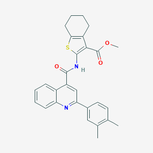 Methyl 2-({[2-(3,4-dimethylphenyl)-4-quinolinyl]carbonyl}amino)-4,5,6,7-tetrahydro-1-benzothiophene-3-carboxylate