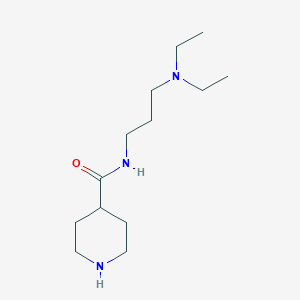 molecular formula C13H27N3O B3304290 N-[3-(diethylamino)propyl]piperidine-4-carboxamide CAS No. 92162-82-8