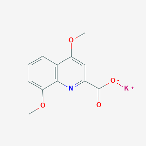 molecular formula C12H10KNO4 B3304296 Potassium 4,8-dimethoxyquinoline-2-carboxylate CAS No. 921760-95-4
