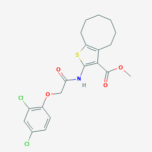 Methyl 2-{[(2,4-dichlorophenoxy)acetyl]amino}-4,5,6,7,8,9-hexahydrocycloocta[b]thiophene-3-carboxylate