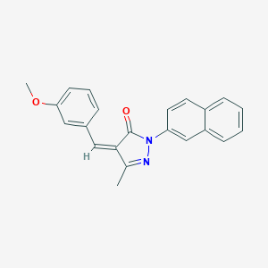 4-(3-methoxybenzylidene)-5-methyl-2-(2-naphthyl)-2,4-dihydro-3H-pyrazol-3-one