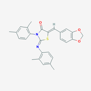 5-(1,3-Benzodioxol-5-ylmethylene)-3-(2,4-dimethylphenyl)-2-[(2,4-dimethylphenyl)imino]-1,3-thiazolidin-4-one