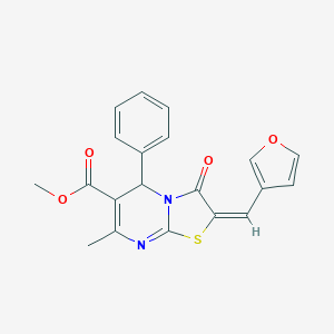 methyl 2-(3-furylmethylene)-7-methyl-3-oxo-5-phenyl-2,3-dihydro-5H-[1,3]thiazolo[3,2-a]pyrimidine-6-carboxylate