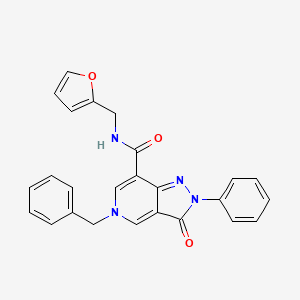 5-benzyl-N-[(furan-2-yl)methyl]-3-oxo-2-phenyl-2H,3H,5H-pyrazolo[4,3-c]pyridine-7-carboxamide