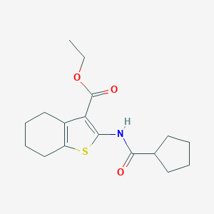 Ethyl 2-[(cyclopentylcarbonyl)amino]-4,5,6,7-tetrahydro-1-benzothiophene-3-carboxylate