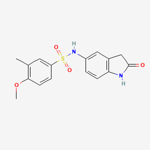 4-methoxy-3-methyl-N-(2-oxoindolin-5-yl)benzenesulfonamide