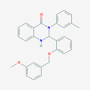 2-{2-[(3-methoxybenzyl)oxy]phenyl}-3-(3-methylphenyl)-2,3-dihydro-4(1H)-quinazolinone