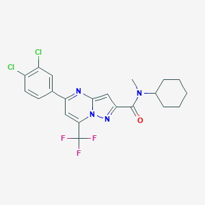 N-cyclohexyl-5-(3,4-dichlorophenyl)-N-methyl-7-(trifluoromethyl)pyrazolo[1,5-a]pyrimidine-2-carboxamide