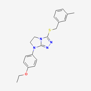 7-(4-ethoxyphenyl)-3-((3-methylbenzyl)thio)-6,7-dihydro-5H-imidazo[2,1-c][1,2,4]triazole