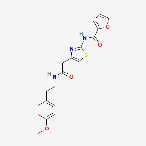 molecular formula C19H19N3O4S B3304729 N-(4-(2-((4-methoxyphenethyl)amino)-2-oxoethyl)thiazol-2-yl)furan-2-carboxamide CAS No. 921865-64-7