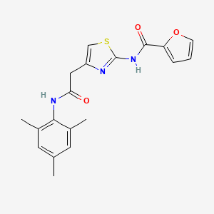 N-(4-(2-(mesitylamino)-2-oxoethyl)thiazol-2-yl)furan-2-carboxamide