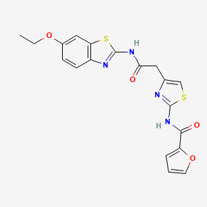 N-(4-(2-((6-ethoxybenzo[d]thiazol-2-yl)amino)-2-oxoethyl)thiazol-2-yl)furan-2-carboxamide