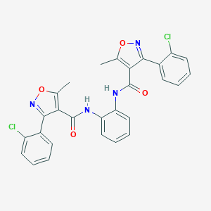 3-(2-chlorophenyl)-N-[2-({[3-(2-chlorophenyl)-5-methyl-4-isoxazolyl]carbonyl}amino)phenyl]-5-methyl-4-isoxazolecarboxamide