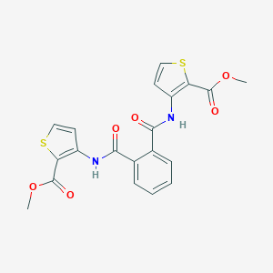 Methyl 3-{[2-({[2-(methoxycarbonyl)-3-thienyl]amino}carbonyl)benzoyl]amino}-2-thiophenecarboxylate