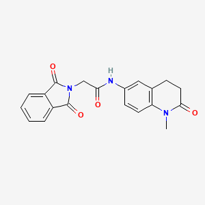 2-(1,3-dioxoisoindolin-2-yl)-N-(1-methyl-2-oxo-1,2,3,4-tetrahydroquinolin-6-yl)acetamide