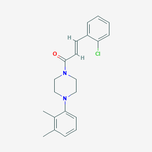 molecular formula C21H23ClN2O B330487 1-[3-(2-Chlorophenyl)acryloyl]-4-(2,3-dimethylphenyl)piperazine 