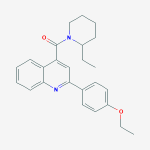 2-(4-Ethoxyphenyl)-4-[(2-ethyl-1-piperidinyl)carbonyl]quinoline