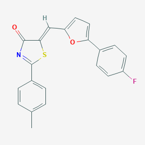 5-{[5-(4-fluorophenyl)-2-furyl]methylene}-2-(4-methylphenyl)-1,3-thiazol-4(5H)-one