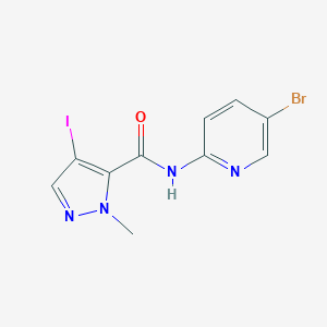 N-(5-bromo-2-pyridinyl)-4-iodo-1-methyl-1H-pyrazole-5-carboxamide