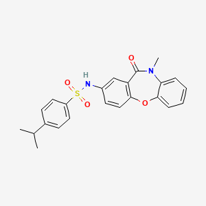 4-isopropyl-N-(10-methyl-11-oxo-10,11-dihydrodibenzo[b,f][1,4]oxazepin-2-yl)benzenesulfonamide