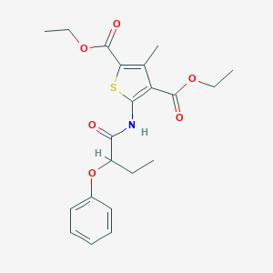 Diethyl 3-methyl-5-[(2-phenoxybutanoyl)amino]-2,4-thiophenedicarboxylate