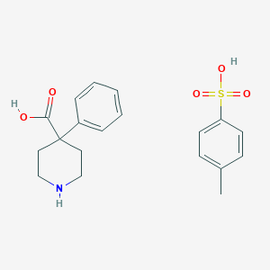 molecular formula C19H23NO5S B033051 4-甲苯磺酸；4-苯基哌啶-4-羧酸 CAS No. 83949-32-0