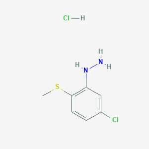 molecular formula C7H10Cl2N2S B3305105 [5-Chloro-2-(methylthio)phenyl]-hydrazineHydrochloride CAS No. 922511-07-7