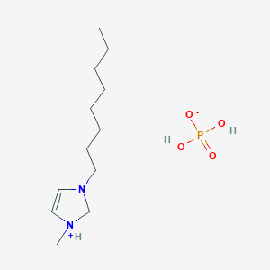 molecular formula C12H27N2O4P B3305112 1-Hexyl-3-methylimidazolium dihydrogen phosphate CAS No. 922521-04-8