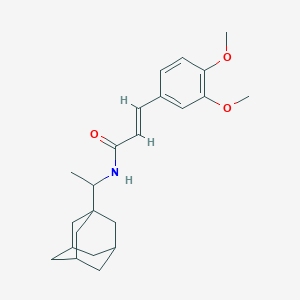 molecular formula C23H31NO3 B330513 N-[1-(1-adamantyl)ethyl]-3-(3,4-dimethoxyphenyl)acrylamide 