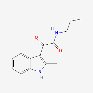 molecular formula C14H16N2O2 B3305130 2-(2-methyl-1H-indol-3-yl)-2-oxo-N-propylacetamide CAS No. 92255-66-8