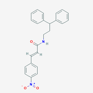 molecular formula C24H22N2O3 B330516 (2E)-N-(3,3-diphenylpropyl)-3-(4-nitrophenyl)prop-2-enamide 