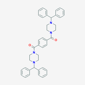 1-Benzhydryl-4-{4-[(4-benzhydryl-1-piperazinyl)carbonyl]benzoyl}piperazine